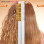 برس حرارتی صاف کننده مو شیگلم Sheglam صاف کردن موها همزمان با شانه کردن و کاهش وز مو - Image 2