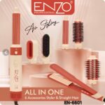 ست حالت‌دهنده مو انزو ENZO EN-6601 با ۶ سری کاربردی و اتو مو مجزا - Image 3
