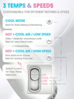 سشوار برس دار حرفه‌ای شیگلم مدل Cool Shield Blowout Brush Pro - Image 2